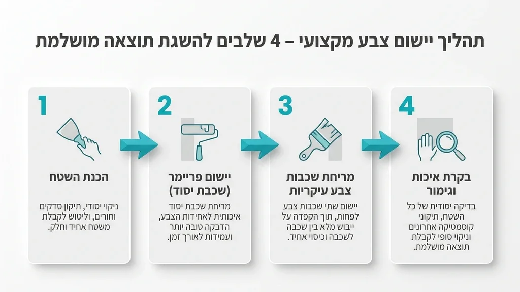 נוצר על ידי מודל בינה מלאכותית Gemini Pro יישום מקצועי של צבע קיר ספארי בעזרת מברשת רחבה