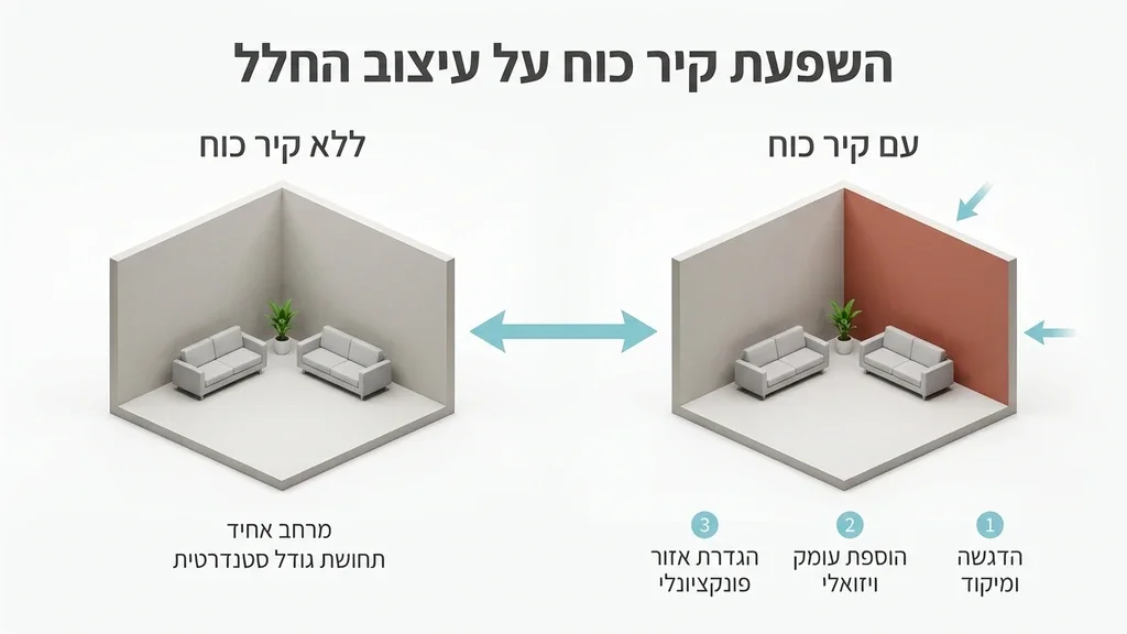דוגמאות צבע לקיר בסלון בסגנון מודרני וחם